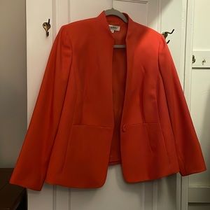 Orange tailored blazer, Like new